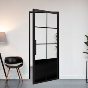 6 vaks scharnierdeur met kickplate