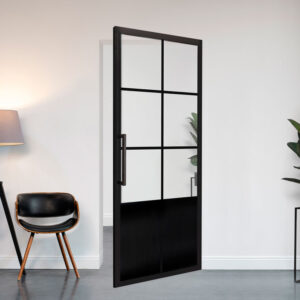 6 vaks taatsdeur met kickplate Maatwerk