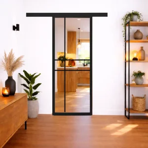 6 vaks schuifdeur modern met koof Maatwerk